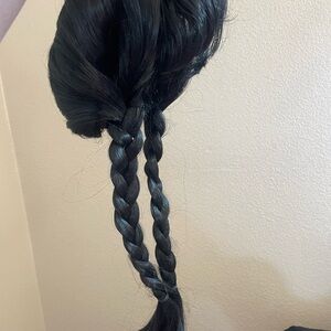 Elegant Black Braided Hair Extension